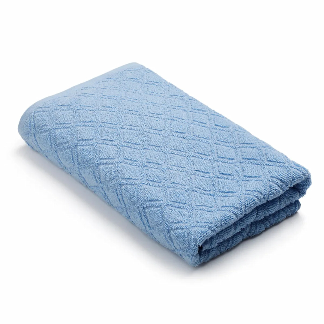 Diamond Delights - Premium Bath Towel (Light Blue)
